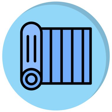 Klima ikonu. Web için hava ısıtıcı vektör simgelerinin özet çizimi