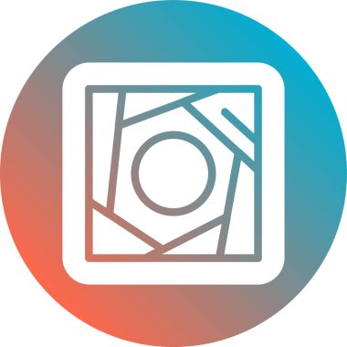 Bir resim simgesinin vektör illüstrasyonu