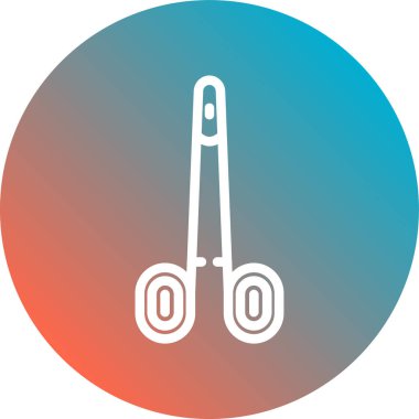 Eşsiz elektrik kablo hattı vektör simgesi