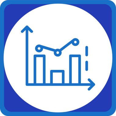 Bar Grafiği. Web simgesi basit illüstrasyon