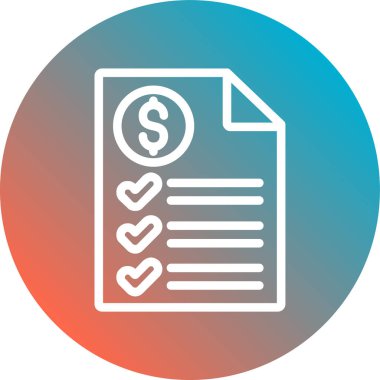 Vektör belgesi Simge illüstrasyonu