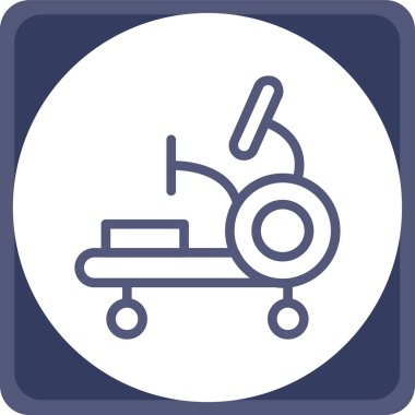 Scooter modern simgesinin vektör çizimi