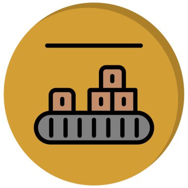 Bir araba simgesinin vektör illüstrasyonu