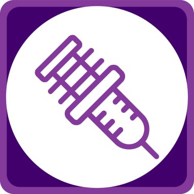 Fiş. Web simgesi basit illüstrasyon