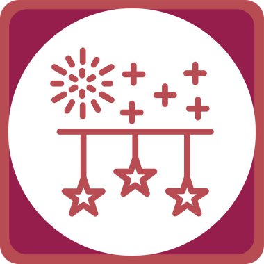 Yıldızlar. Web simgesi basit illüstrasyon