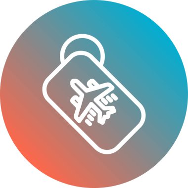 çanta simgesi vektör illüstrasyonu