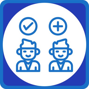 İnsan simgesinin vektör illüstrasyonu