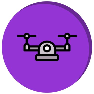 İnsansız hava aracının vektör çizimi