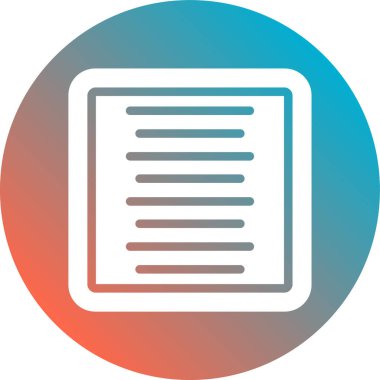 Kağıt simgesinin vektör illüstrasyonu