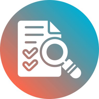 Kontrol listesi vektör simgesi tasarım illüstrasyonu