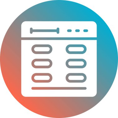 Pano. Web simgesi basit tasarım