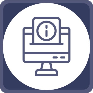 Web sayfası. Web simgesi basit tasarım