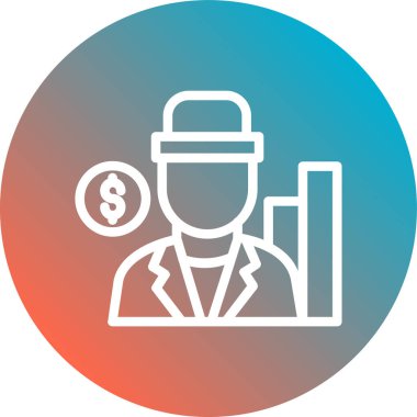 iş simgesi vektör illüstrasyonu