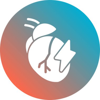 Bir kalp simgesinin vektör illüstrasyonu