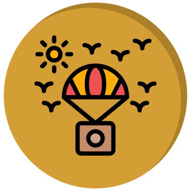 Modern simge sembolünün vektör illüstrasyonu