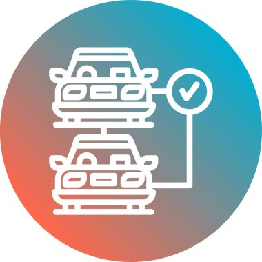 araba simgesi vektör illüstrasyonu