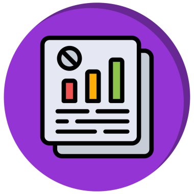 Çizelge. Web simgesi basit illüstrasyon