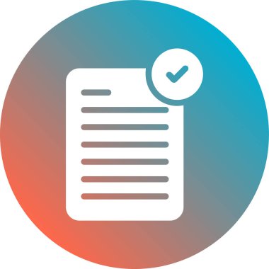 belge simgesi vektör illüstrasyonu