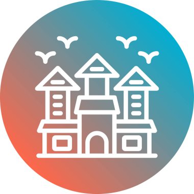 kilise simgesi vektör illüstrasyonu