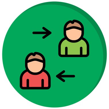 İnsan simgesinin vektör illüstrasyonu