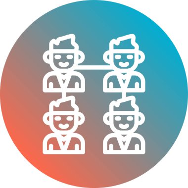 iş takımı simgesi vektör illüstrasyonu