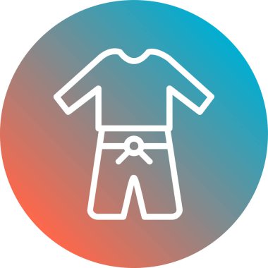 shirt düz simge vektör illüstrasyonu