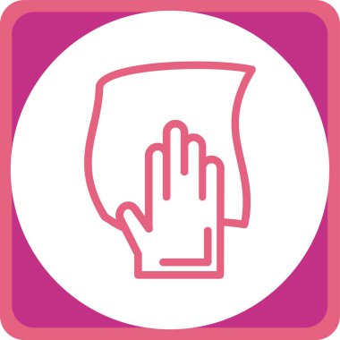 Boş bir afiş tutan el.