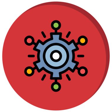 dişli simgesi vektör illüstrasyonu