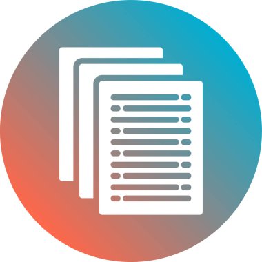 belge simgesi vektör illüstrasyonu