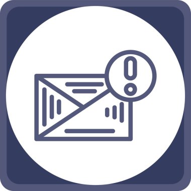 E-posta. Web simgesi basit illüstrasyon