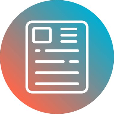 Dosya simgesinin vektör illüstrasyonu