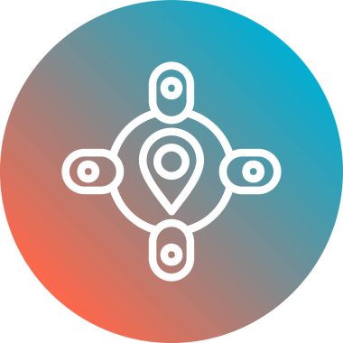 seo modern simgesinin vektör illüstrasyonu