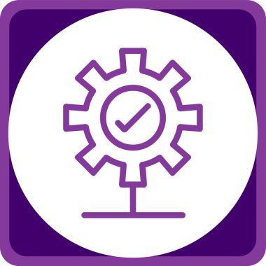 dişli ayarları simgesi, vektör illüstrasyonu