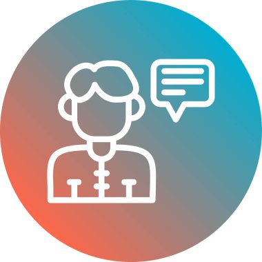 İnsan simgesinin vektör illüstrasyonu