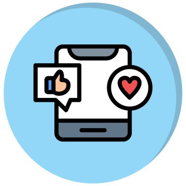 Simge vektör illüstrasyonunu parmakla