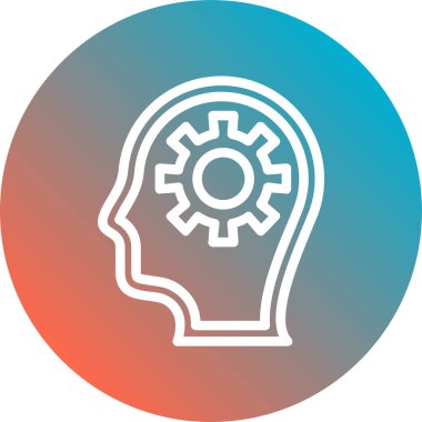 dişli simgesinin vektör illüstrasyonu