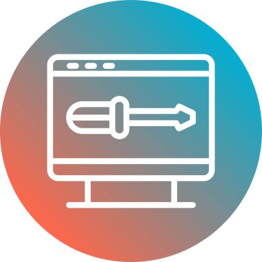 bilgisayar simgesi vektör illüstrasyonu