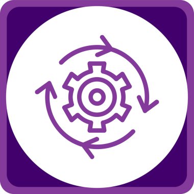 dişli simgesi, vektör çizimi