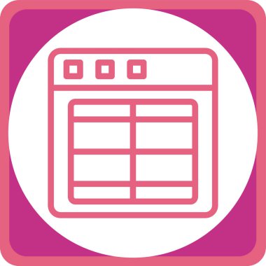 Takvim simgesinin vektör illüstrasyonu