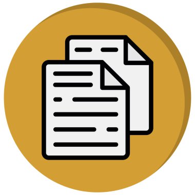 belge simgesi, vektör çizimi