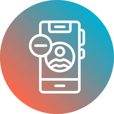 Mobil simgenin vektör illüstrasyonu