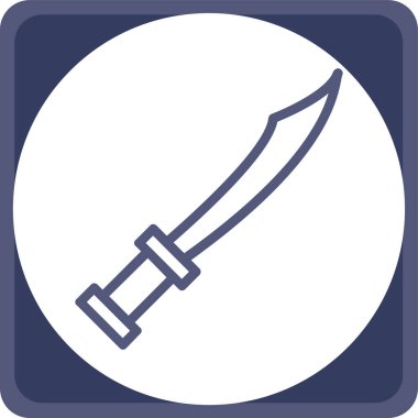 Bıçak ağ simgesi, vektör illüstrasyonu