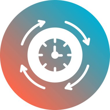 saat vektör simgesi modern illüstrasyon