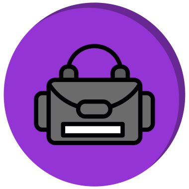 çanta simgesi vektör illüstrasyonu