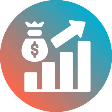 iş büyümesi grafik vektörü simgesi