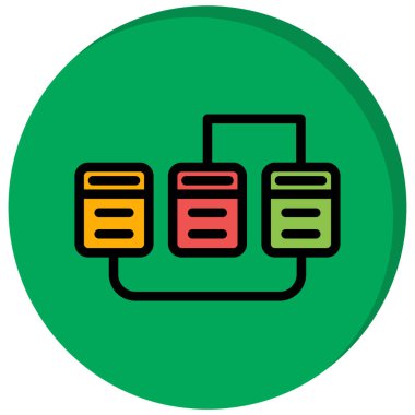 veritabanı simgesi çizimi