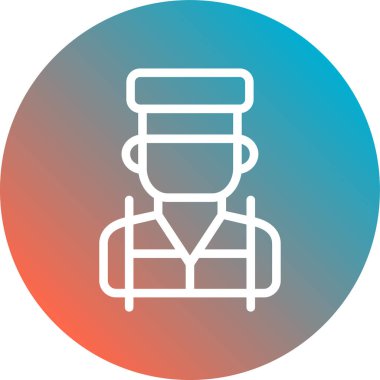 Şapkalı bir adamın vektör çizimi