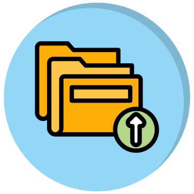 dosya dizini simgesi, vektör illüstrasyonu