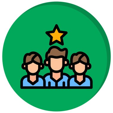 İnsan simgesinin vektör illüstrasyonu