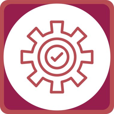 dişliler düz vektör simgesi